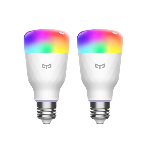 YEELIGHT LED Smart Light Bulb 60W Equivalent, A19 LED Wi-Fi Smart Bulb