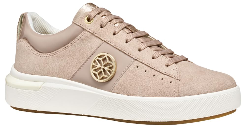 Geox Women D Dalyla Sneaker, Beige, 6 UK
