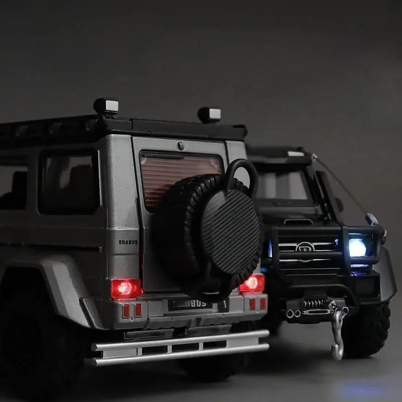 Image of Invite Enterprise 1:24 Brabus G550 4X4 Adventure Alloy Mould With Sound and Light - Pullback Off-Road Toy Metal Decoration Model for Kids (Colors As Per Stock)