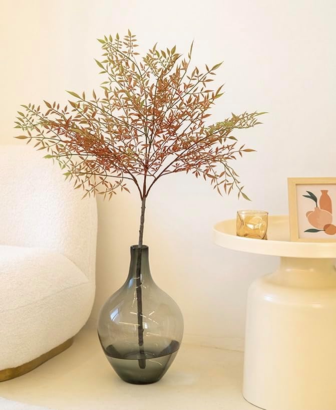 Miniatura 4 de Jarrón de piso, florero de vidrio grande, florero de vidrio gris, jarrones altos para piso, florero de vidrio grande, jarrón de vidrio negro