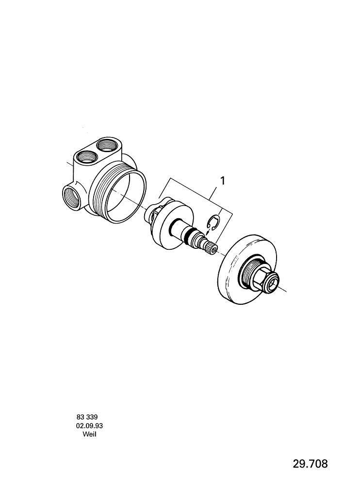 Grohe Inversor de 5 vías Ref. 29708000