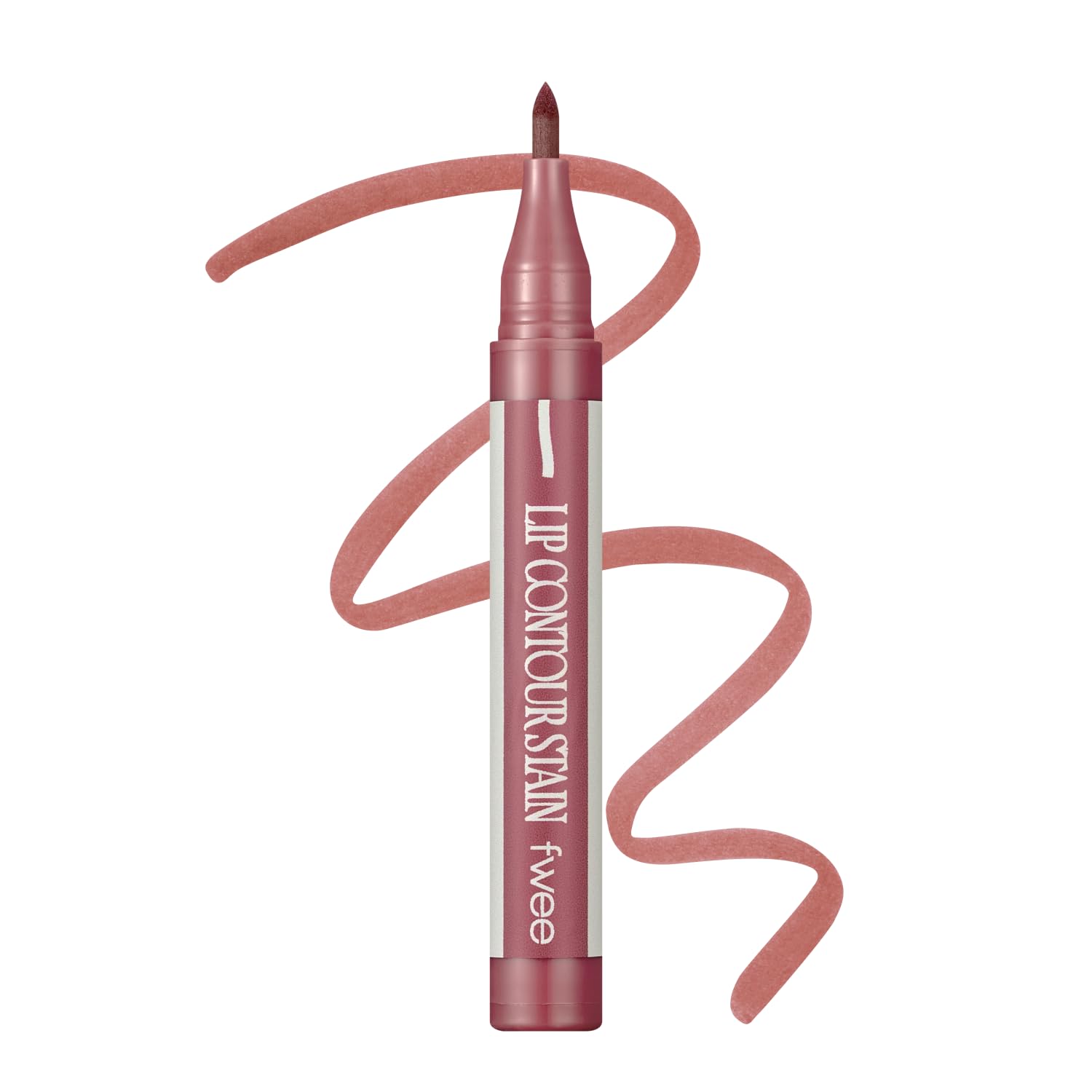fwee LOCK’n LINE LIP CONTOUR STAIN | 01 Camelia | Long-lasting, Powerful fixing, no-transfer, Easy to use, Lightweight, High adhesion formula, lip tint, tinted lip liner | 1ml
