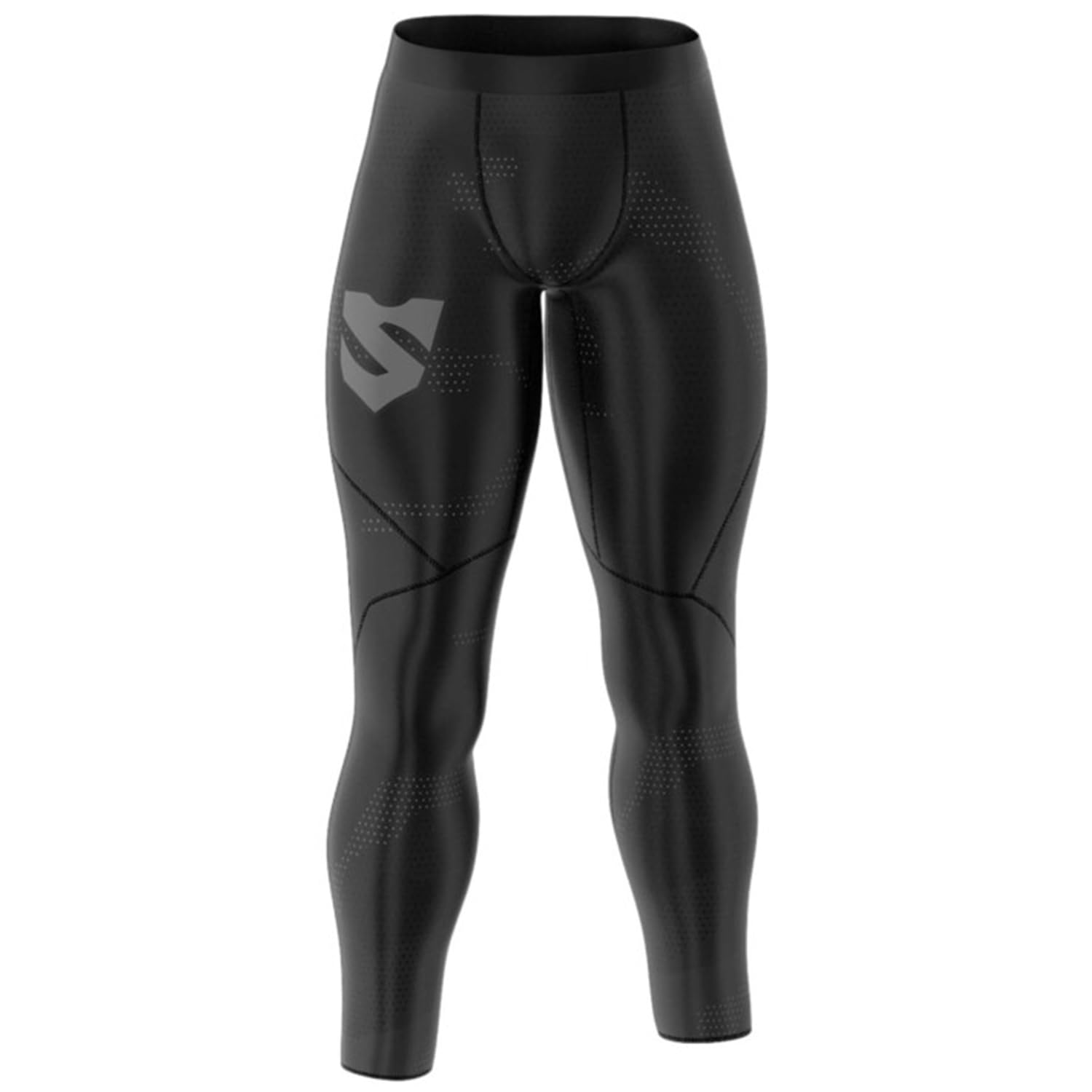 SMMASH Cell Deportivo Largo Leggins Hombre, Pantalones Largo Deporte Dombre por un Gimnasio de Yoga Corrientes, Material Transpirable y Antibacteriano