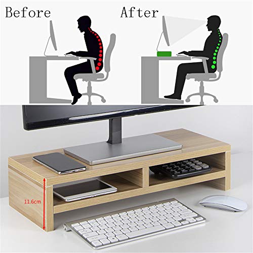 Support de moniteur en bois ergonomique contre le mal de dos - 5