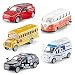 KIDAMI Die-cast Metal Toy Cars Set of 5, Openable Doors, Pull Back Car, Gift Pack for Kids (Official Car)