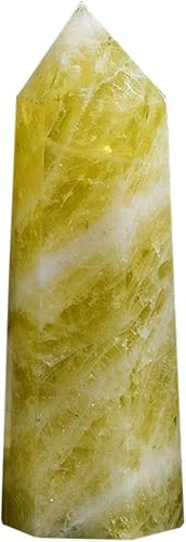 Runyangshi - 8 varitas curativas de cristal natural, varitas de cristal curativo de un solo punto, piedras de chakra reiki de 6 facetas, prisma de