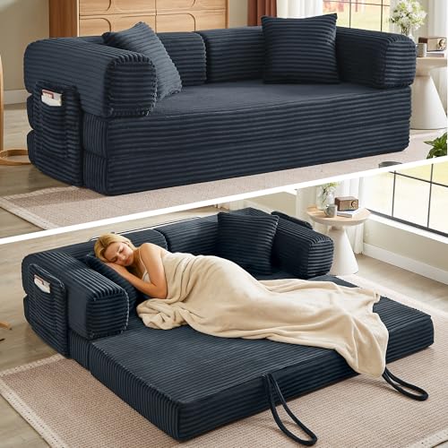 AUGOP Boneless Couch Folding Couches for Living Room Sofa,