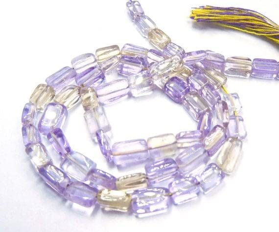 Perles amétrine multicolores pour fabriquer un collier unique lors de vos ateliers DIY