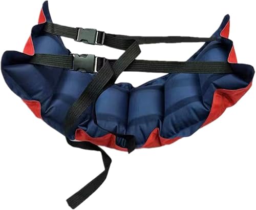 Miniatura 7 de Cinturón de natación inflable, flotador de espalda, flotador de seguridad, entrenador de natación ajustable, ayuda de flotación de cintura para