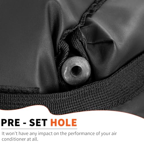 Image of ANILD Compressor Sound Blanket Wrap for Outside Units-Durable AC Cover Universal Sizes Square Fits up to 10 inch x10 inch x 19 inch -Black