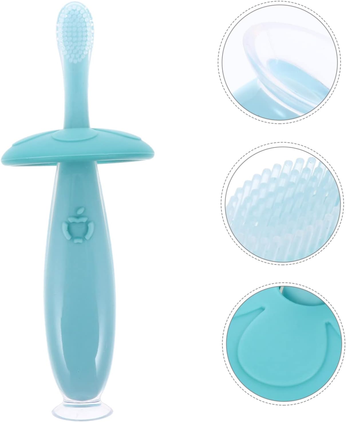 Silicone Boys and Girls Toothbrush Gentle Bristles Non-Slip Grip for Baby Oral Set of 1
