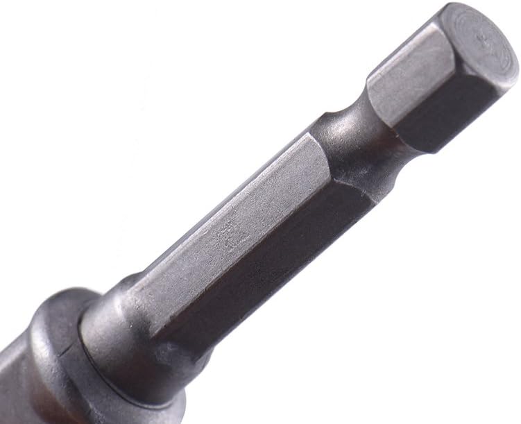 1/4" 3/8" 1/2" Hex Shank Ball Joint Sleeve Universal Impact Adapter Square Extension Socket Driver Drill Bits Socket Set for Automotive DIY 3 PCS Silver