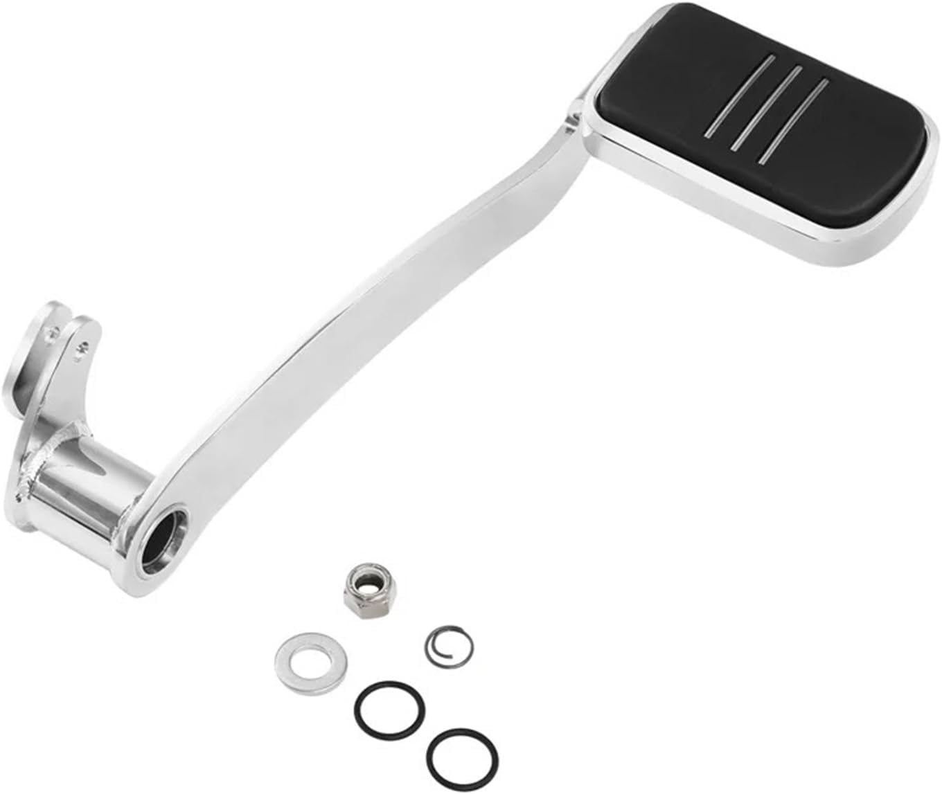 Motorcycle Brake Arm Lever Peg Pedal Compatible With Harley Touring Ultra Limited FLHTK Road Glide 3 FLTRT Road King Electra 2014-2023 2018(Chrome)