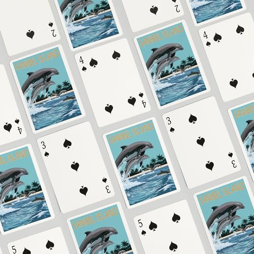 Baraja de Póker Sanibel Island con 52 naipes miniatura 4