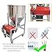HQHAOTWU Powder Mixer Blender Granular Plastic Mixing Machine for Dry Grain Animal Feed Mixing and Stirring 110LBS/50KG Capacity Stainless Steel Stirrer 110V