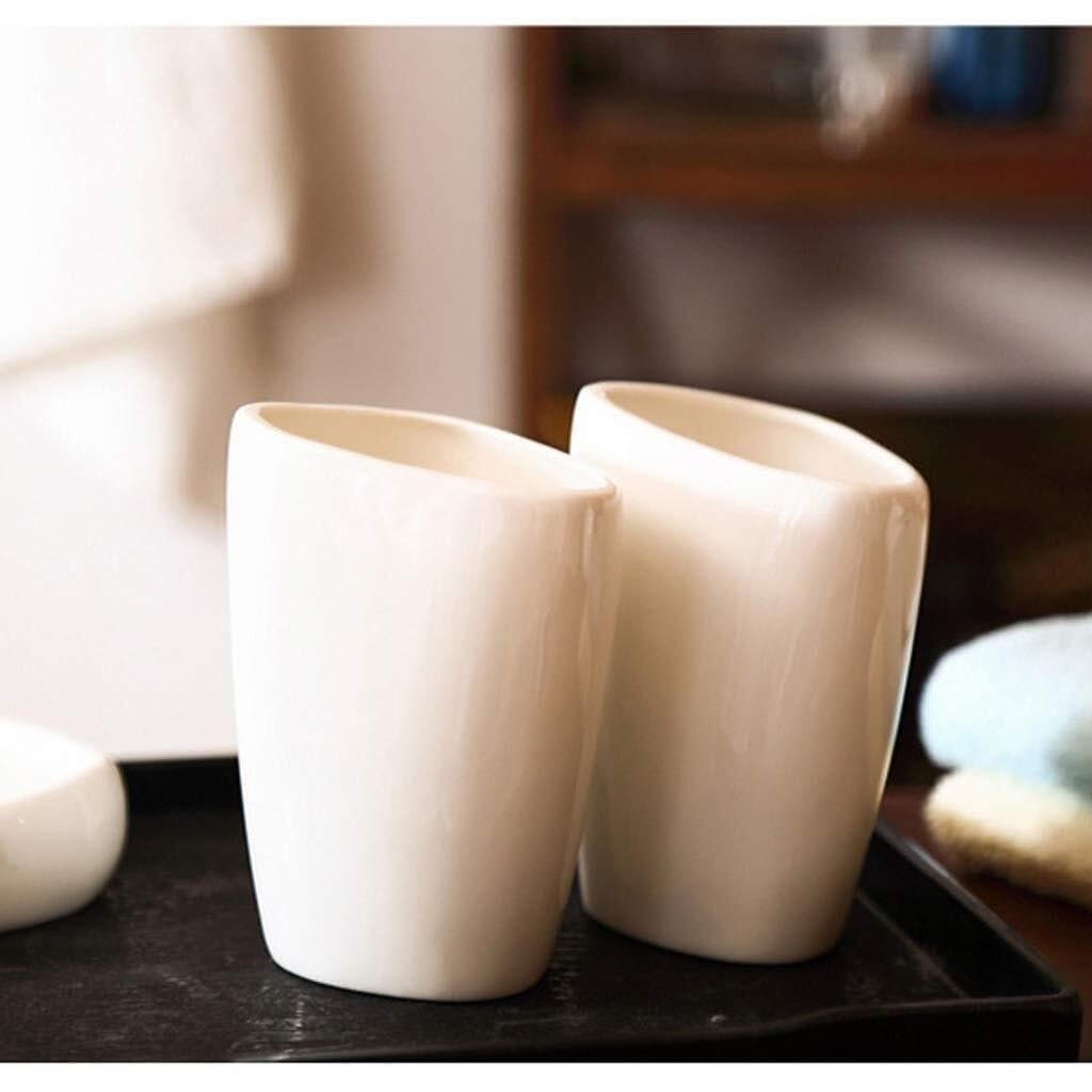 Accesorios De Baño Juego De 5 Accesorios De Baño De Cerámica Que Incluye Soporte para Cepillo De Dientes Y Vaso Set De Baño Accesorios(Gold)