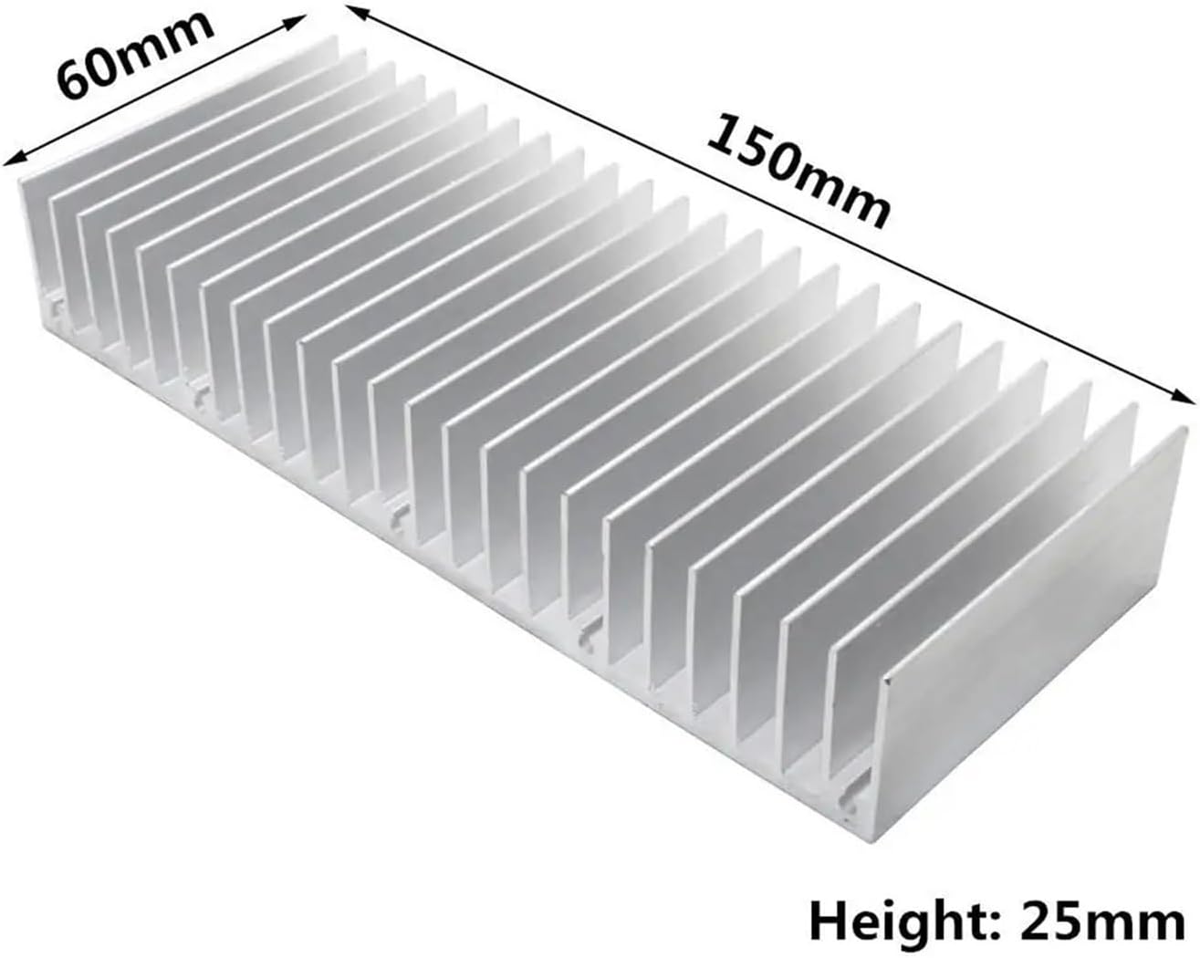 Aluminum Heatsink 150x60x25 mm Heat Sink Radiator Cooler Original 1pc