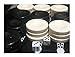 30 Pieces Backgammon Checkers Replacement Set Checker Board Games Playing Game Chips with 2 Dice (Black&Ivory 1.25 inch)
