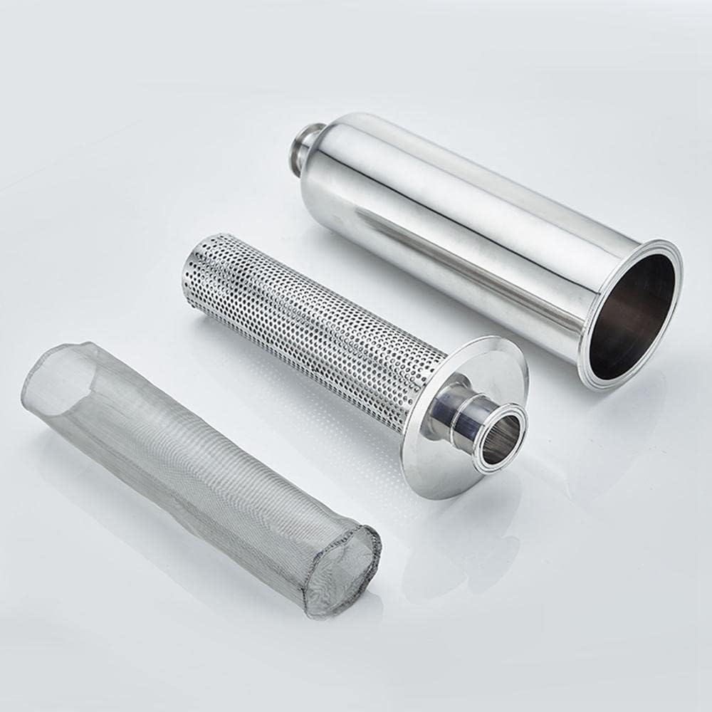 Ajuste 19/25/32/38/51/63mm Tubo X 1.5" 2" 2.5" Tri Clamp Colador De Filtro En Línea Cerveza Casera Elaboración De Cerveza 316l Acero Inoxidable, 32mm Pipeod K50.5mm, 300 Mesh