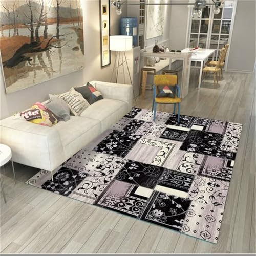 Moquette intérieure salon unicolore lavable avec tapis de salon universel résistant - 2