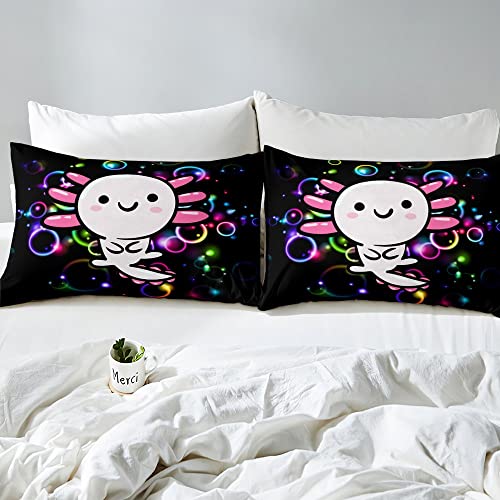Lit king size enfant sans transpiration grâce à la housse couette axolotl - 6