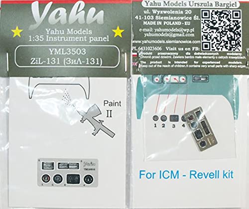 Tableau de bord ZIL-131 1/35 Yahoo Model YML3503 pour maquette ICM et Niveau