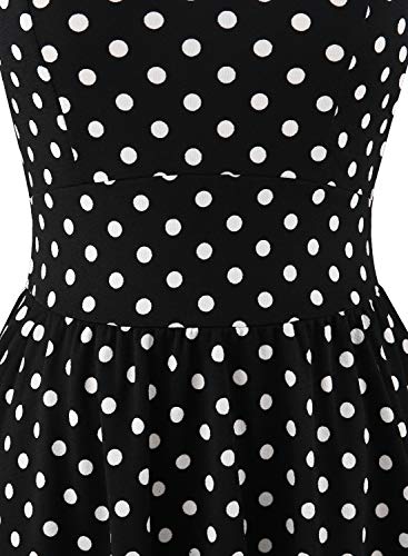 YATHON Women's Vintage Flared Swing A-Line Casual Party Work Dresses