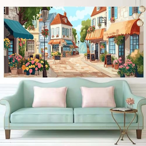 Diamond Painting La Mer 60x150cm pour sublimer votre salon avec un kit complet