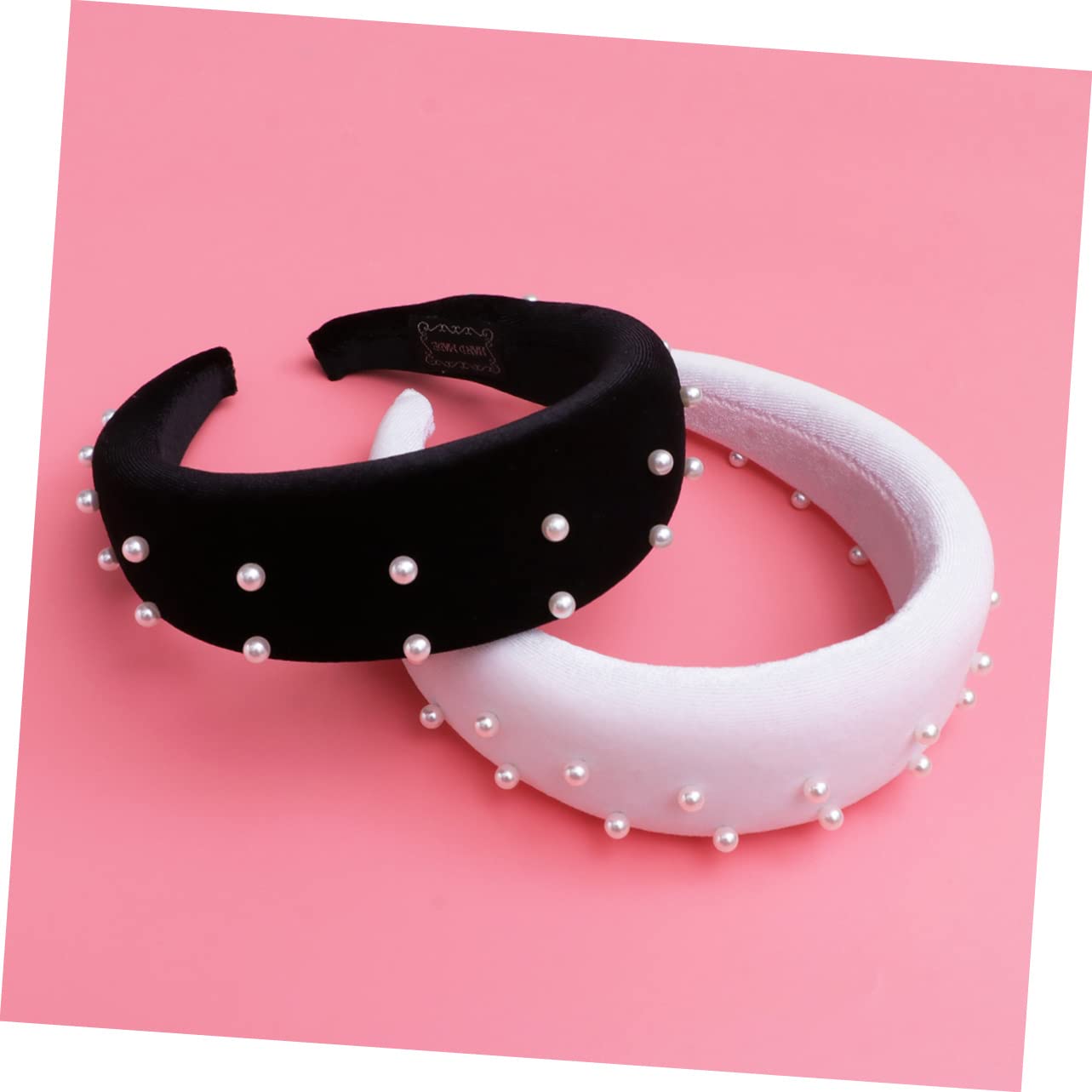 Beaupretty 4piezas Diadema De Perlas Para Mujer De Negro y Accesorio De Moda Para Fiestas y Eventos
