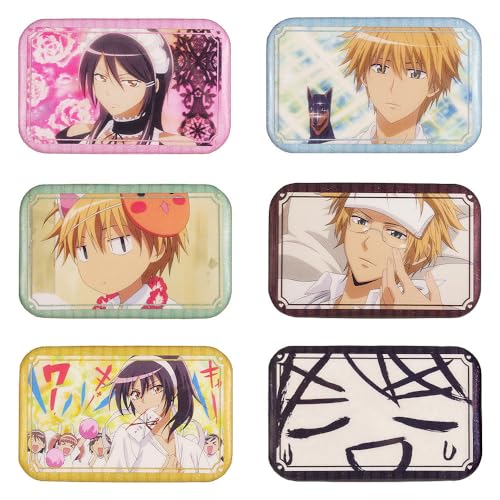Lot de 6 badges Maid Sama 6 cm le cadeau idéal pour les passionnés de shojo