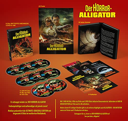 Der Horror-Aligator – 4K Mediabook B (UHD + Blu-ray Disc + Bonus Blu-ray + DVD)