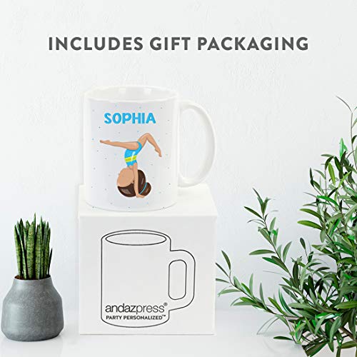 Andaz-Press-Personalized-11oz-Kids-Milk-Hot-Chocolate-Mug-Brown-Haired-Girl-Gymnastics-Pose-3-1-Pack-Custom-Childs-Birthday-Christmas-Coffee-Cup Andaz Press Personalized 11oz Kids Milk Hot Chocolate Mug Brown Haired Girl Gymnastics Pose 3 1 Pack Custom Childs Birthday Christmas Coffee Cup