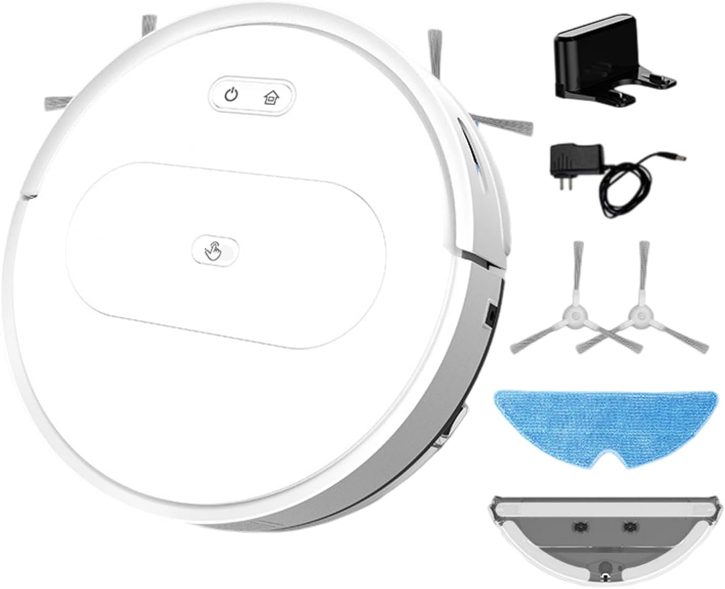 3 in 1 Smart Vacuum Robot Cleaner, 16W USB Charging Self Vacuum Robot, Multifunctional Low Noise Robot Vacuum Cleaner Carpet and Floor, Ideal for Hard Floor, Pet Hair, Carpet