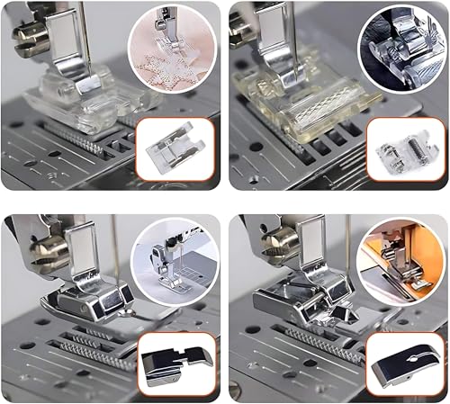 Set de 32 pies para máquina de coser doméstica miniatura 5