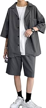 Amazon.co.jp: セットアップ メンズ ジャケット ハーフパンツ ショート