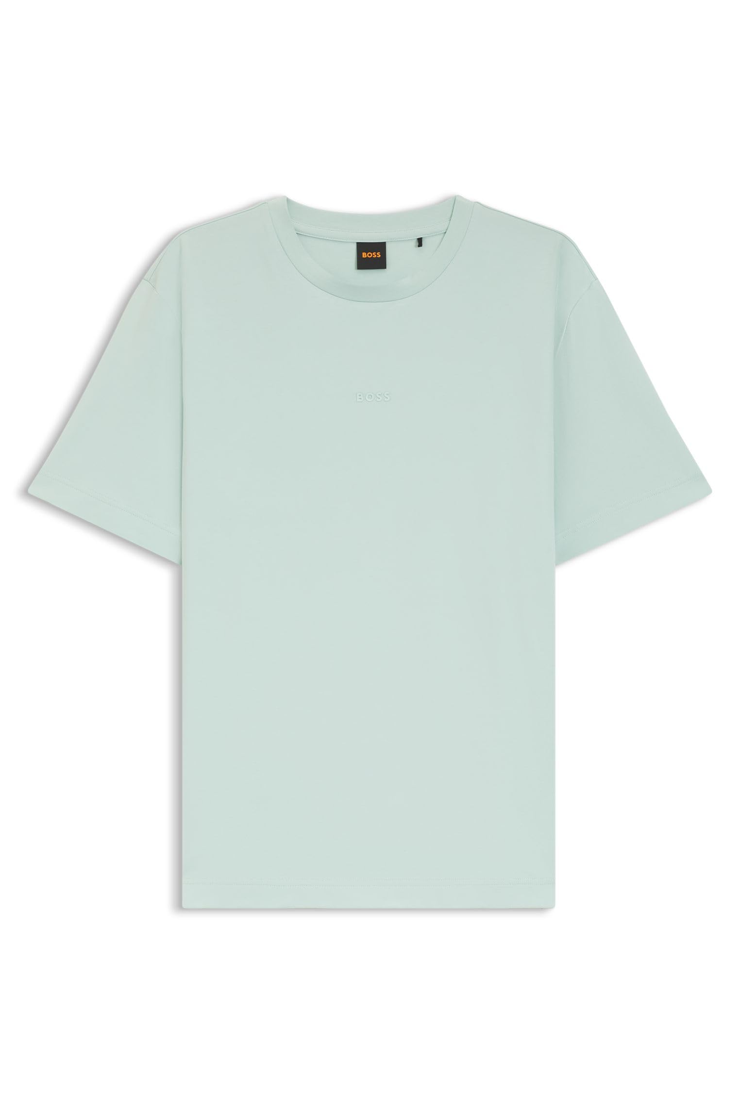 BOSS Mens TChup Logo-Print T-Shirt in Stretch Cotton