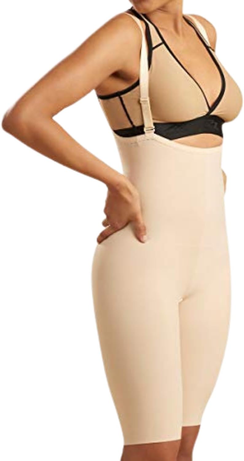 MARENA FBS2 Stage 2 Knee Length Zipperless Girdle with Suspenders - Tummy Control Post Surgery