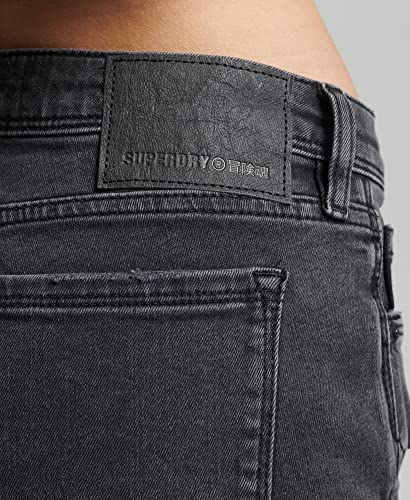 Superdry Short Lace Hot pour Femme, Wolcott Black Stone Destroy Taille 24