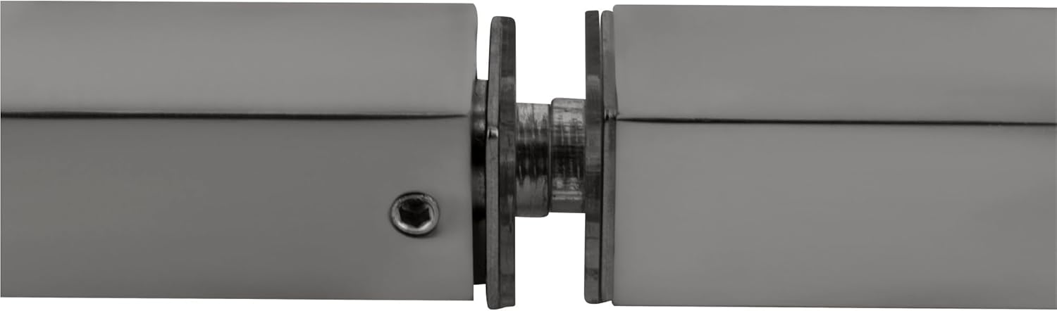 C.R. LAURENCE SQ6X6CH CRL Polished Chrome 6" x 6" SQ Series Square Tubing Back-to-Back Pull Handle