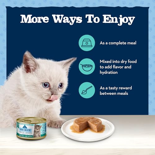 Blue Buffalo Baby Blue Chicken & Salmon Kitten Wet Cat Food Variety Pack - image 7