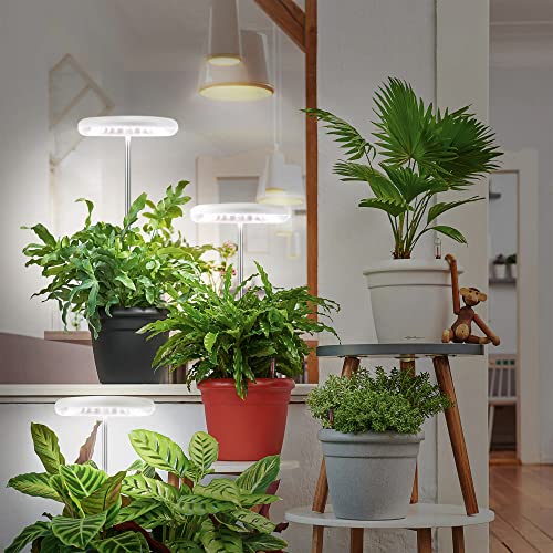 Ewonlife Grow Lights For Indoor Plants, Plant Lamp Full Spectrum For Growing, 2 Pack, Height Adjustable With 3/9/12H Auto Timer, 3 Spectrum Modes With 72 Leds #TOP6