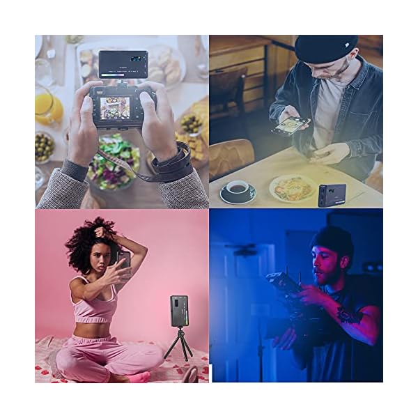 WEWOGA W140 RGB Video Lighting LED Camera Licht Foto Video Light Kamera Leuchte Dimmbar 2500-9000K Build in 3100mAh… – Bild 6