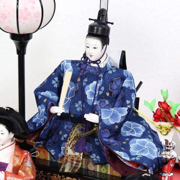 雛人形 ケース飾り 五人飾り オルゴール付き ひな人形 ケース付き
