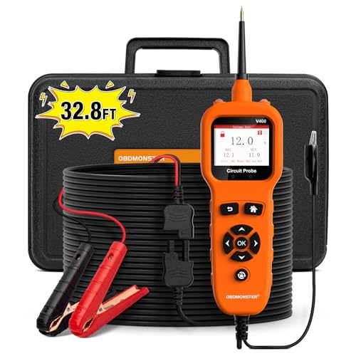 Power Circuit Probe Tool, Automotive Circuit Tester, 12-24V Electrical Short Open Breaker Circuit Finder, AC DC Voltage Trailer Relay Fuse Test