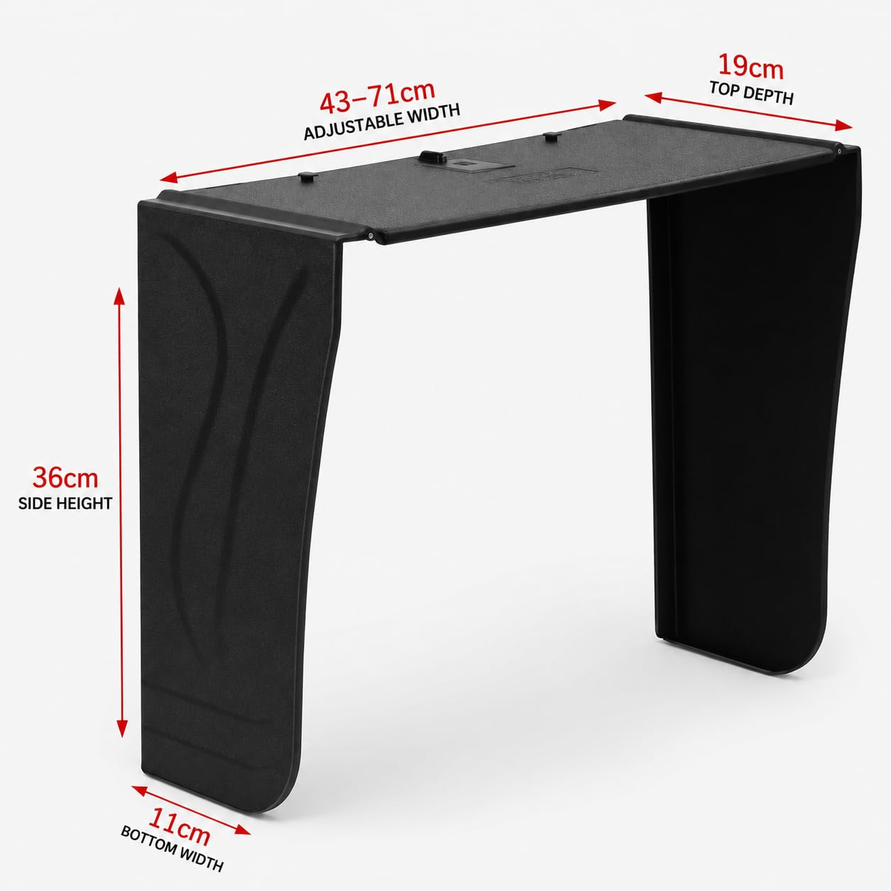 Computer-Monitor-Sonnenschutz, verstellbarer Blendschutz mit faltbaren Seitenteilen für Büro- und Gaming-Bildschirme von 43,2 bis 71,1 cm (17 bis 28 Zoll)