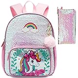 ★[Detalles de la mochila escolar para niños pequeños] Diseño de cola 3D ♥♥♥ liviano, correas acolchadas ajustables que aseguran un ajuste cómodo, el panel trasero acolchado agrega amortiguación adicional.