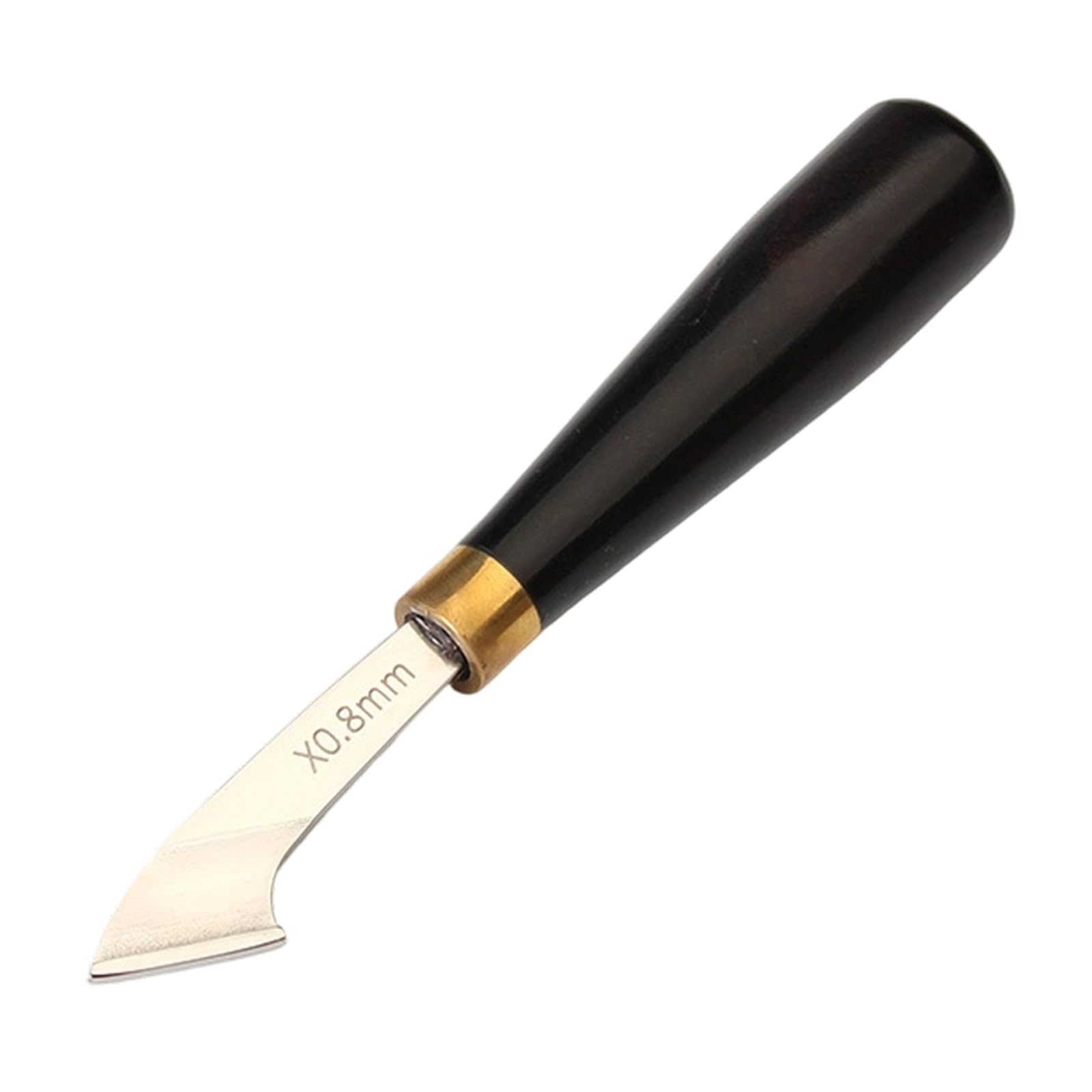 Xjdzineq Multipurpose Leather Grooving Tool Carbon Steel Edging Creaser Tool with Wood Handle for Leatherworking Line Marking Leather Craft Groover