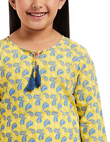 Image of Amazon Brand - Jam & Honey Girl's Cotton Regular Short Kurti