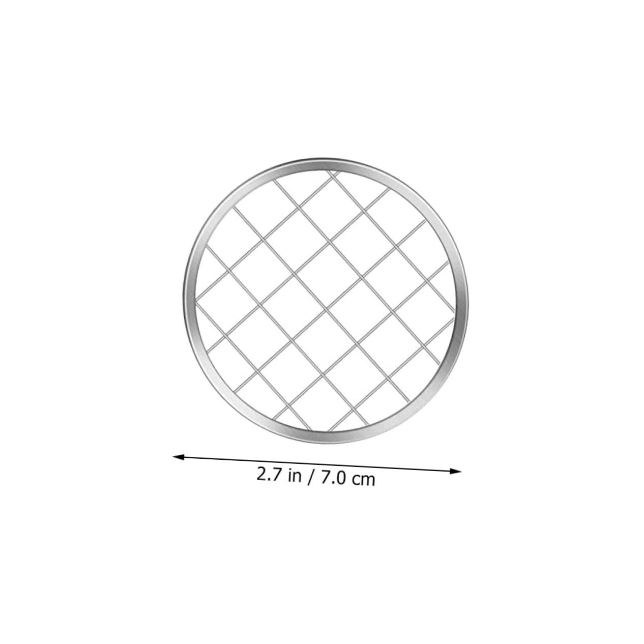 Cabilock 12 Pack Mason Jar Strainer Lid Stainless Steel Floral Grids for Vase Reusable Flower Grids for Mason Jar Lids