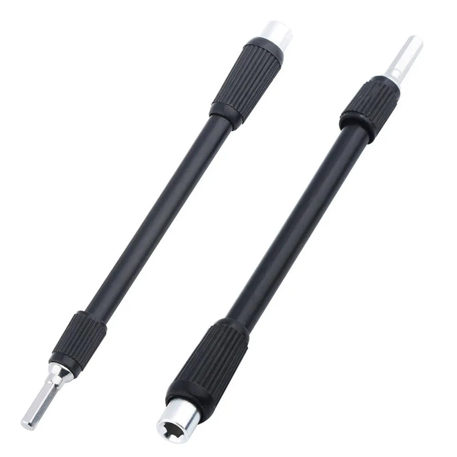 Xctdsvah One Color Flexible Socket Extension 2 Piece Flexible Extension Bar Magnetic Shaft Hex Shank Socket For 4Mm Precision Screwdriver Bits Holder